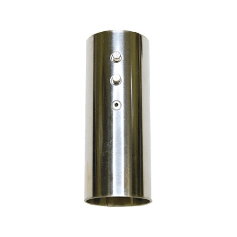 Ruwac stainless steel hose connector with button lock for 2 inch hose