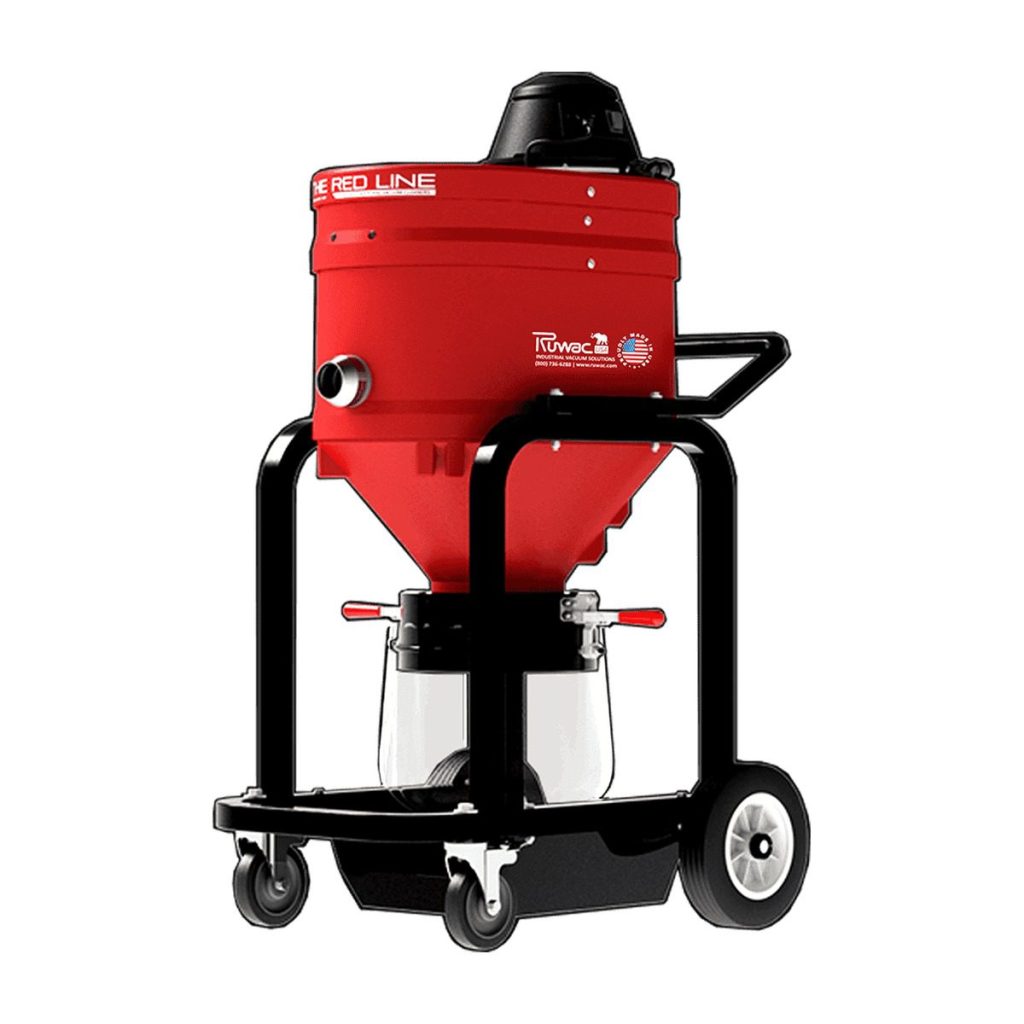 Ruwac RB151 Red Line direct bagging industrial vacuum, 150 CFM