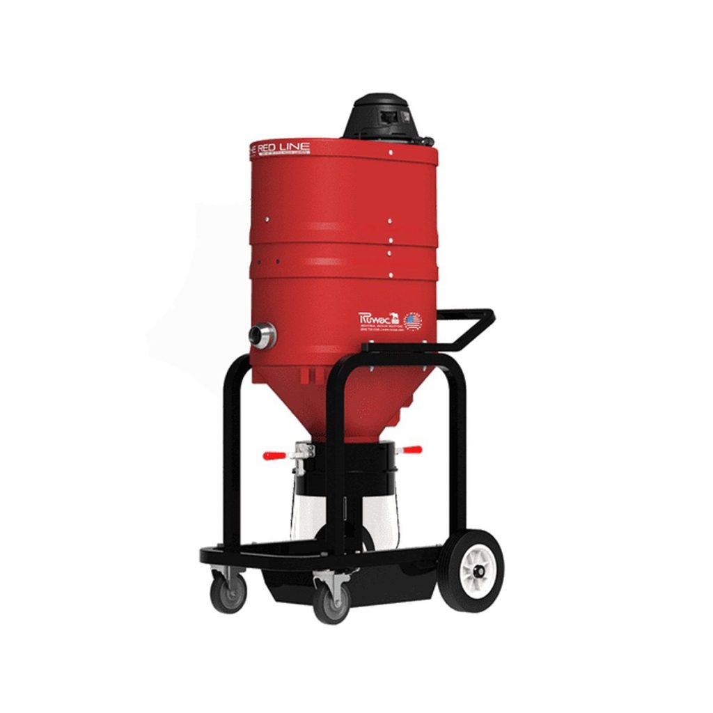 Ruwac RB151H HEPA MAXX direct bagging industrial vacuum, 150 CFM
