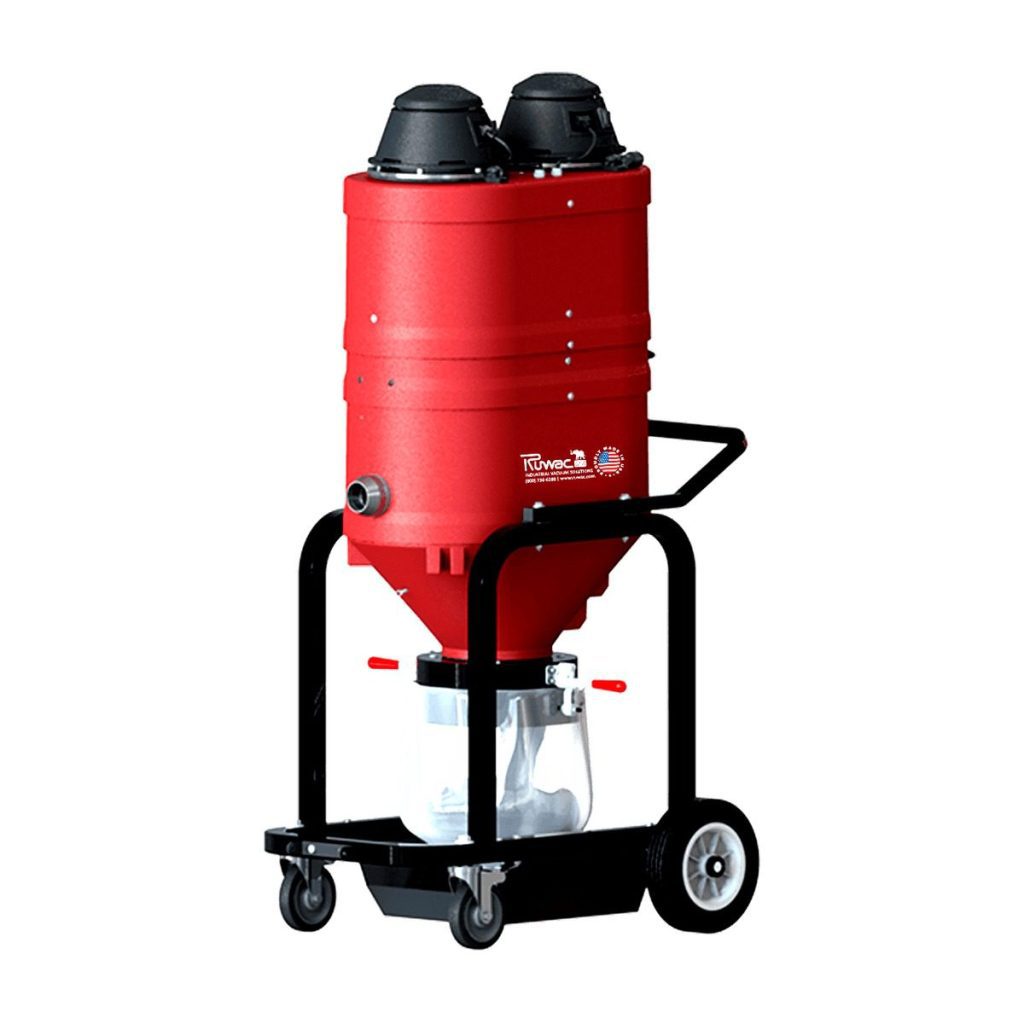 Ruwac RB201H HEPA MAXX direct bagging industrial vacuum, 200 CFM