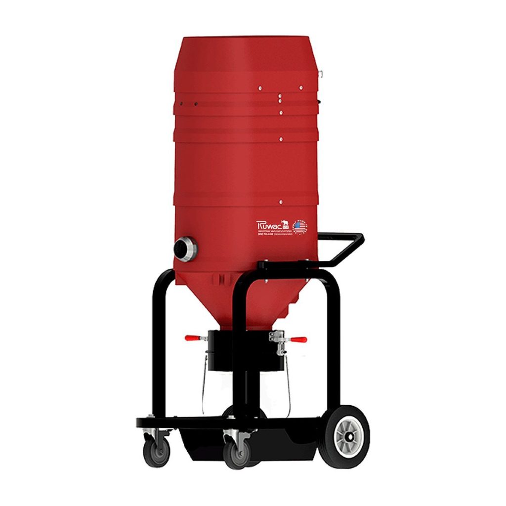 Ruwac RB331 Red Line single stack direct bagging industrial vacuum, 330 CFM
